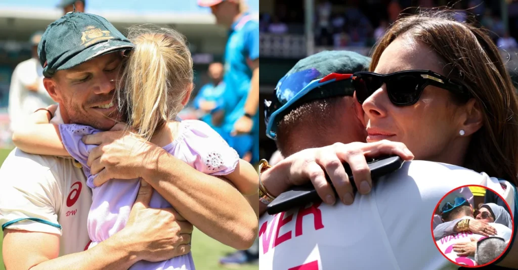 David Warner gets emotional during farewell Test at SCG; hugs his family and Usman Khawaja’s mother