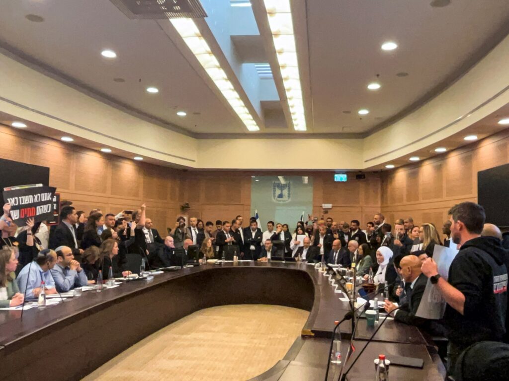 Families of hostages storm Israeli parliament meeting | Israel War on Gaza News