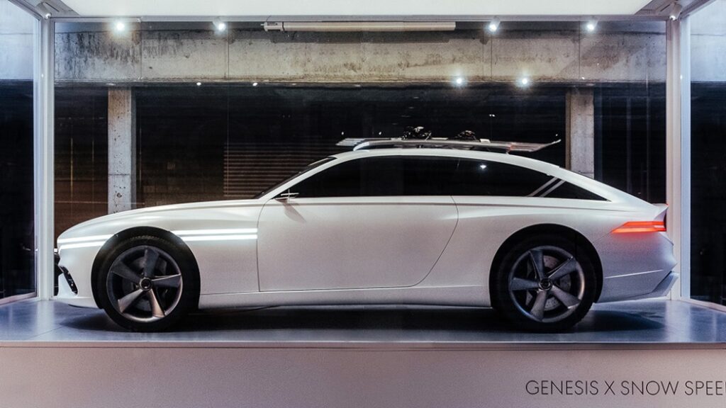 Genesis X Snow Speedium reinterprets the beautiful concept for winter