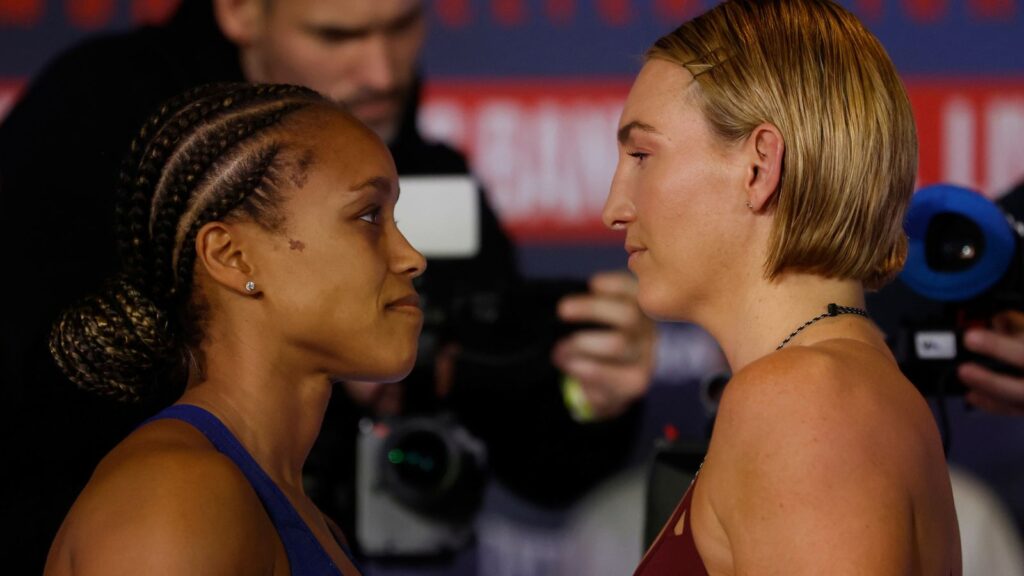 Natasha Jonas vs Mikaela Mayer: Star duo make weight ahead of welterweight world title clash in Liverpool | Boxing News