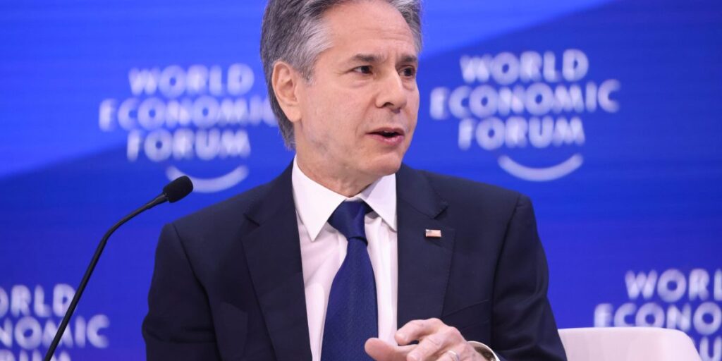 Secretary of State Blinken’s return from Davos delayed after his Boeing plane breaks down