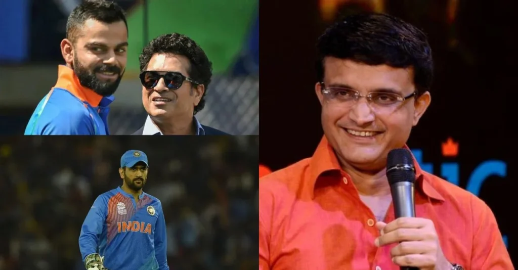 Sourav Ganguly names a unique quality that sets him apart from Sachin Tendulkar, Virat Kohli and MS Dhoni