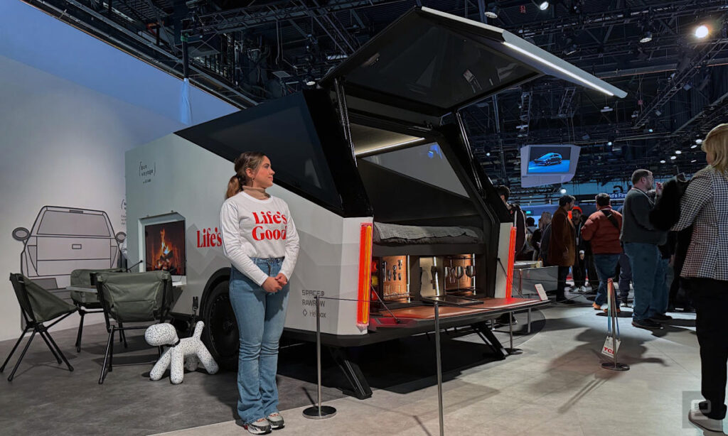 Touring LG’s high-tech camping trailer at CES 2024