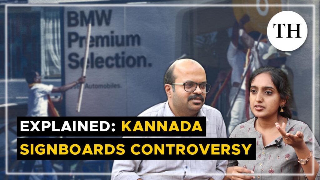 Watch | What is the Kannada signboards controversy all about?