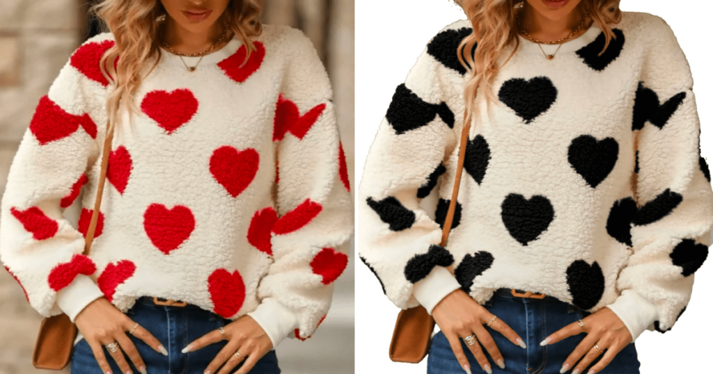 Wear Your Heart on Your Sleeve With This Fuzzy Sweater