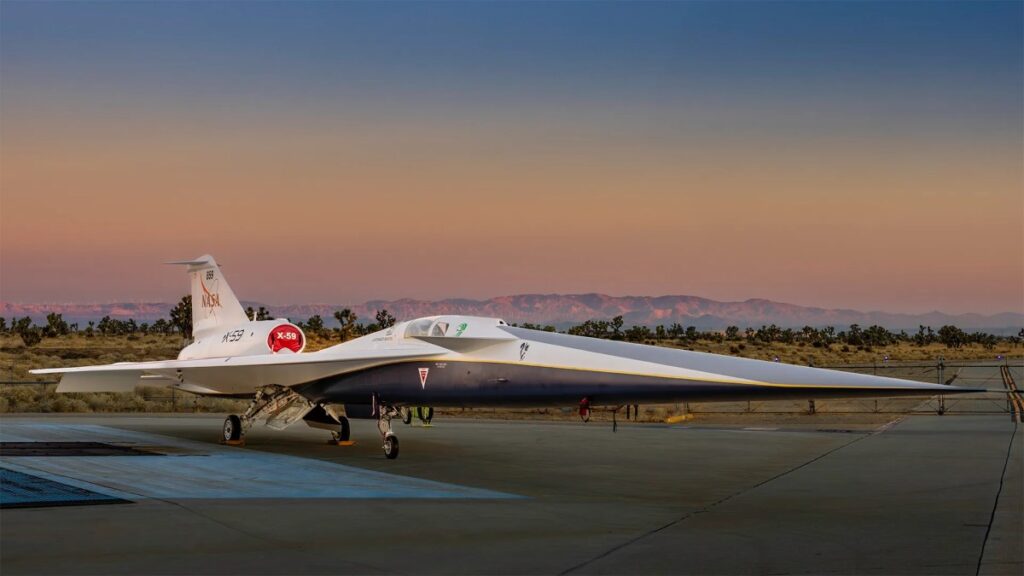 X-59 'Quiet supersonic' jet from NASA and Lockheed finally rolls out