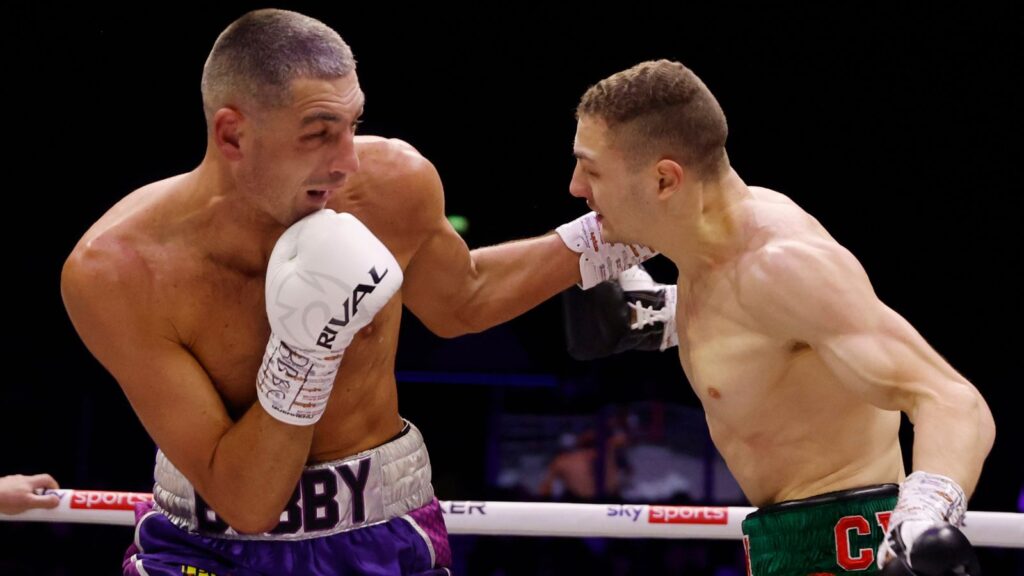 BEN SHALOM BOXXER LIVERPOOL FIGHT WEEK.M&S BANK ARENA LIVERPOOL 20/01/2024 .PIC LAWRENCE LUSTIG/BOXXER.(PICS FREE FOR EDITORIAL USE ONLY).BRITISH & COMMONWEALTH SUPER MIDDLEWEIGHT CHAMPIONSHIP.JACK CULLEN V ZAK CHELLI