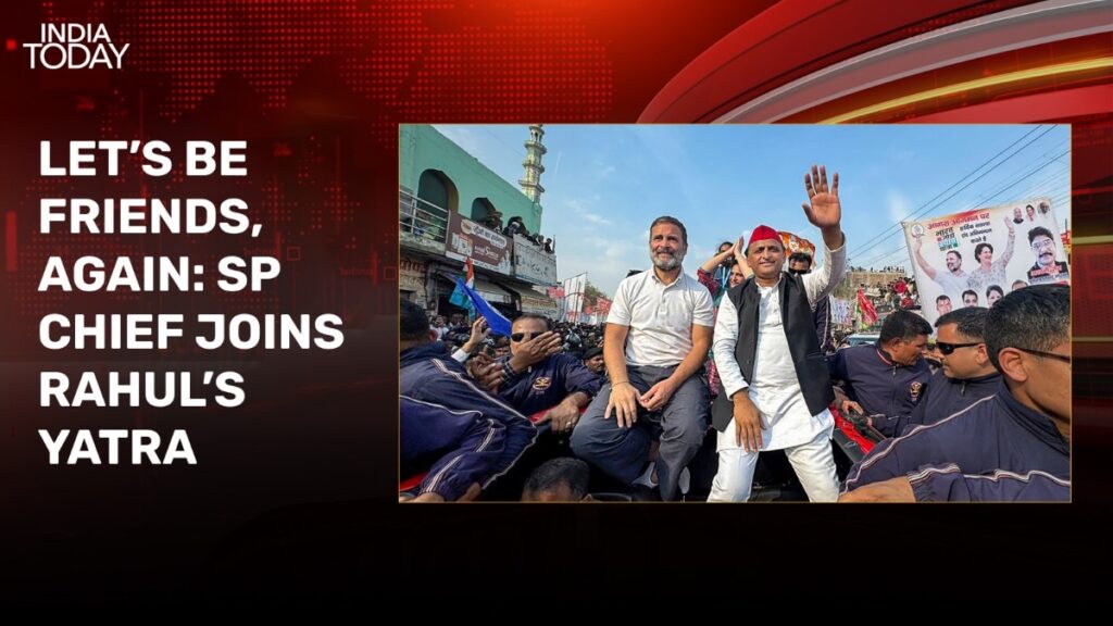 Akhilesh Yadav joins Rahul Gandhi's yatra in Agra days after seat-sharing pact