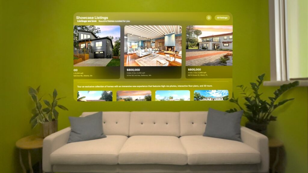 Are Zillow home tours the Vision Pro's killer app?