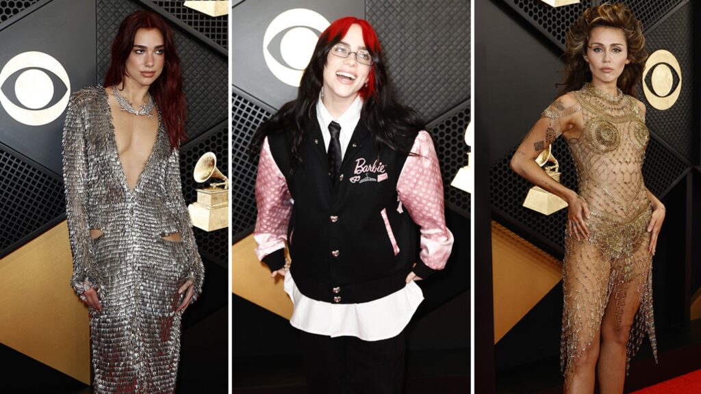 Celebs Let Their Outfits Do The Singing on 2024 Grammys Red Carpet