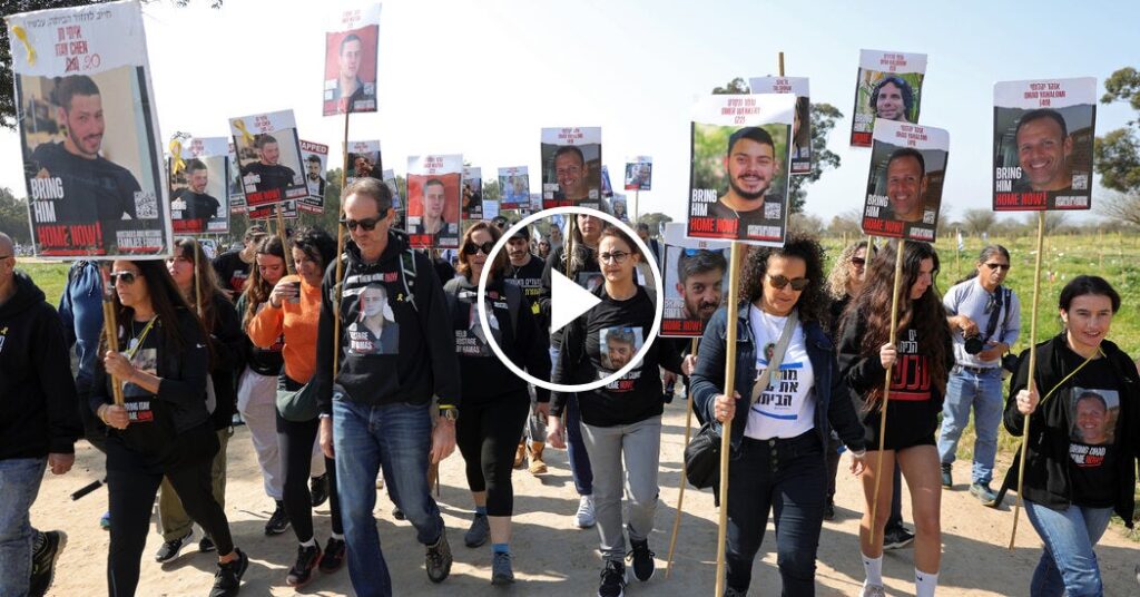 Families of Hostages Begin Four-Day March From Southern Israel