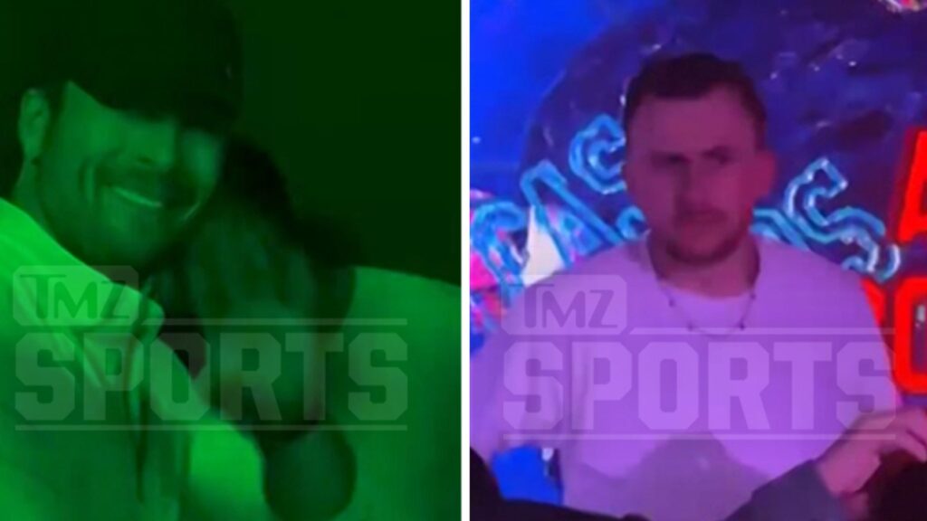 Glen Powell and Johnny Manziel Party Together In Scottsdale