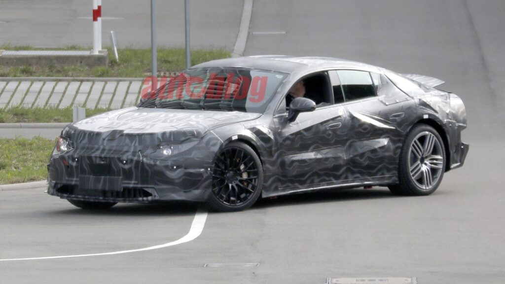 Mercedes-AMG GT Four-Door spy photos suggest it's an EV