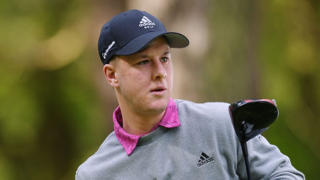 Brendan Lawlor in action at The G4D Open at Woburn