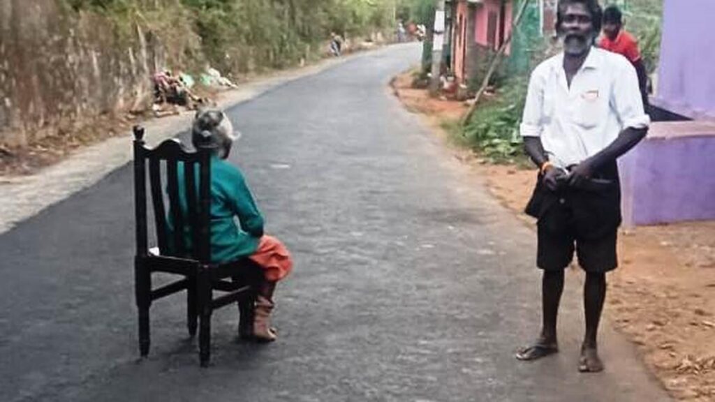 Pension delay, 90-year-old woman in Kerala stages protest on road