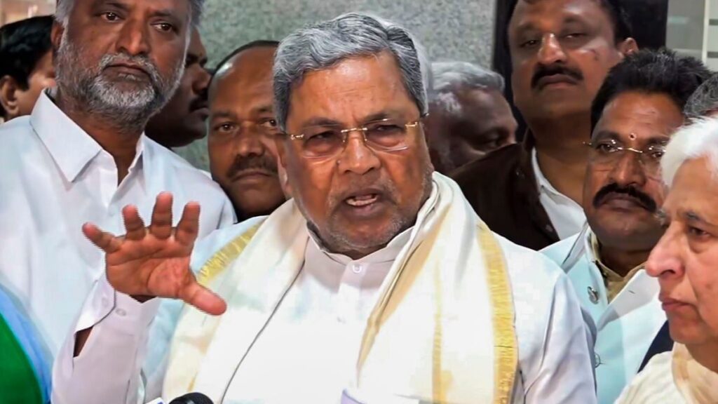 CM Siddaramaiah arrives in Delhi