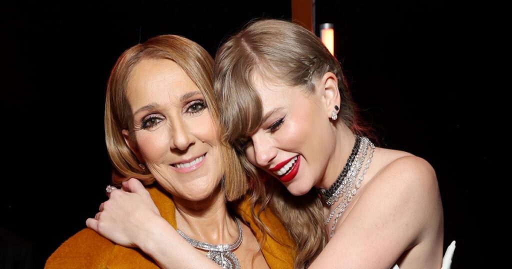 Taylor Swift, Celine Dion Hug After Awkward 2024 Grammys Moment