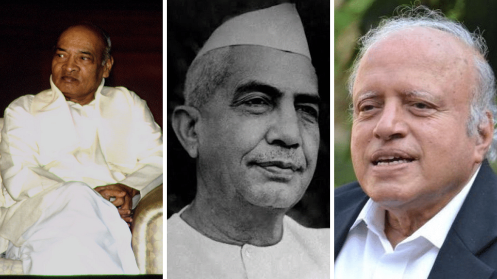 File photos of (from left to right) P.V. Narasimha Rao, Chaudhary Charan Singh and M.S. Swaminathan