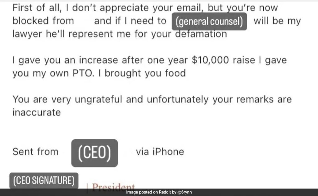 CEO's Email Response To Employee's Resignation Letter Sparks Outrage On Internet