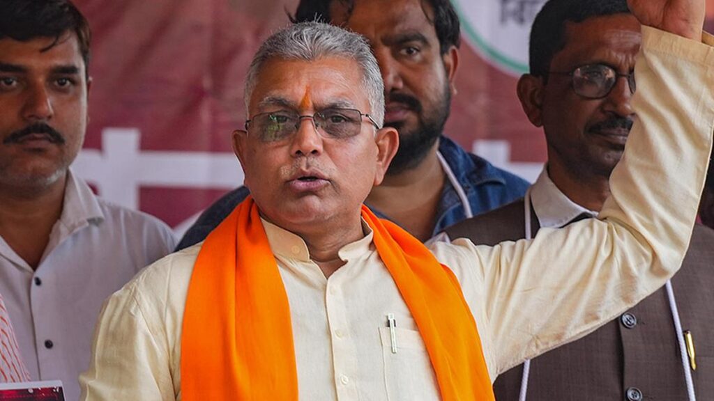 FIR lodged against BJP's Dilip Ghosh for remarks on Mamata