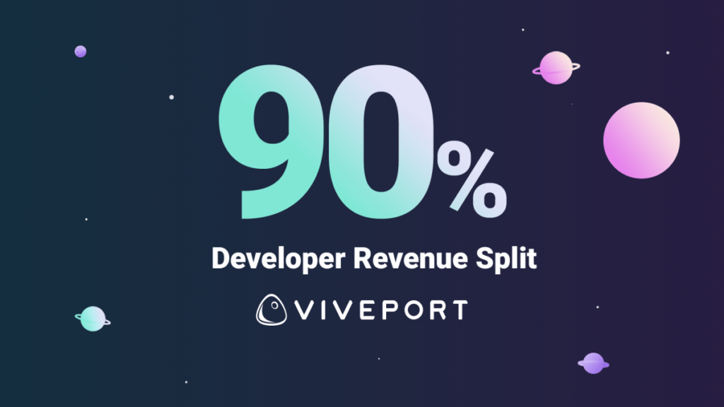 HTC's Viveport rolls out a 90% revenue split in favor of developers