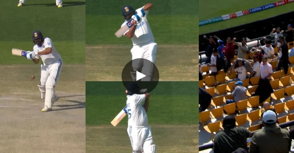 IND vs ENG [WATCH]: Rohit Sharma hits a 151 kmph thunderbolt from Mark Wood for a huge six in the Dharamsala Test