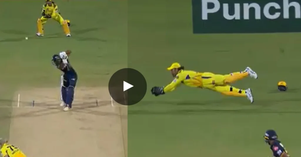 IPL 2024 [WATCH]: MS Dhoni plucks age-defying catch to get rid of Vijay Shankar in CSK vs GT game