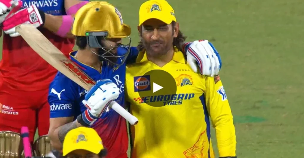 IPL 2024 [WATCH]: Virat Kohli gives a warm hug to MS Dhoni during CSK vs RCB clash