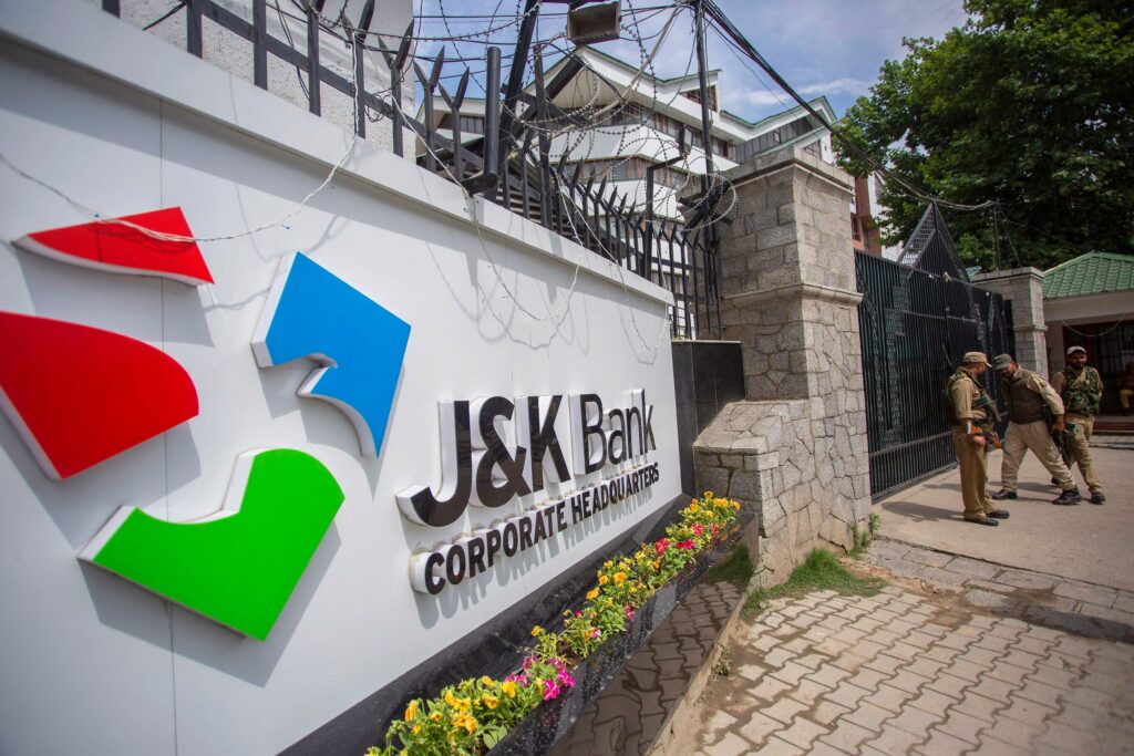 File photo of the corporate headquarters of J&K Bank