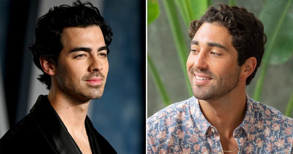 Joe Jonas and Bachelor Joey Graziadei Have a Staring Contest