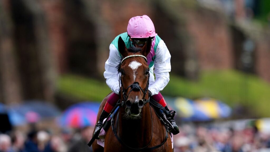 Arrest and Frankie Dettori win the Chester Vase