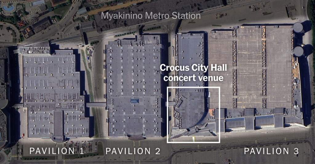 Maps and Diagrams of the Moscow Concert Hall Attack