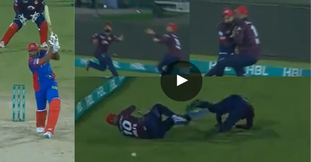 PSL 2024 [WATCH]: Alex Hales and Shadab Khan crash into each other while attempting to catch Kieron Pollard’s hit