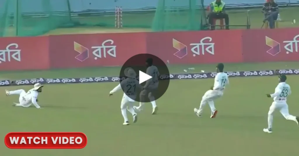 BAN vs SL [WATCH]: Five Bangladesh fielders run after the ball; fans come up with hilarious reactions