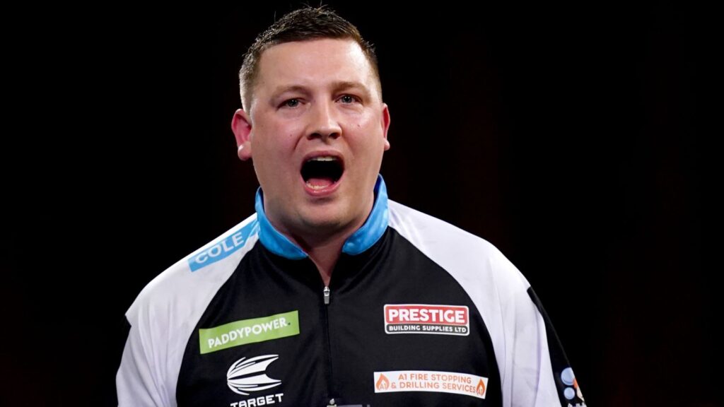 Chris Dobey at the World Darts Championship