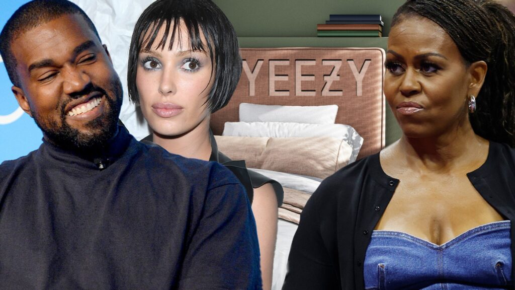 Kanye West Says He Wants Threesome with Michelle Obama & Bianca Censori