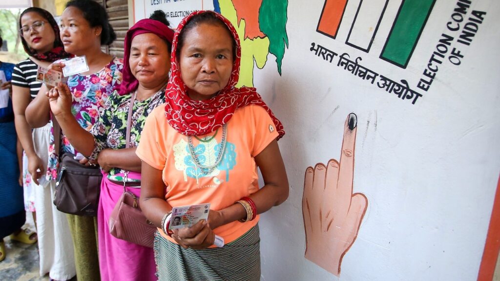 Woman voters in Tripura