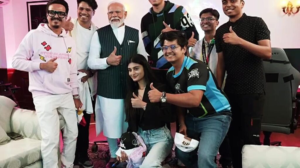 PM Modi interacts with gaming influencers