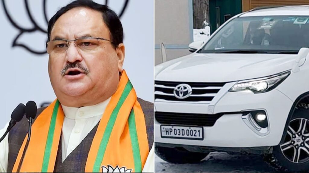 JP Nadda's wife's stolen car