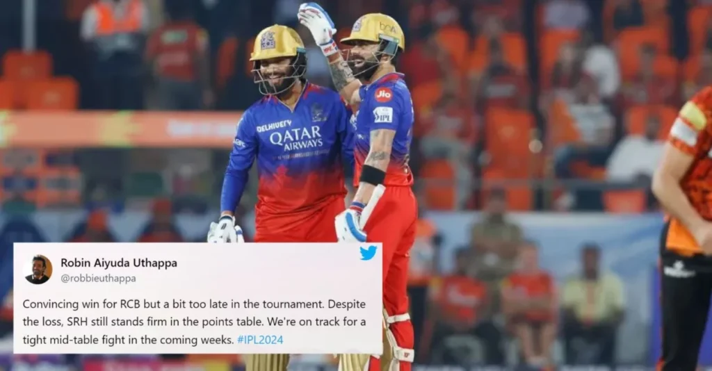 Twitter reactions: Rajat Patidar, Virat Kohli drive RCB to commanding win over SRH in IPL 2024