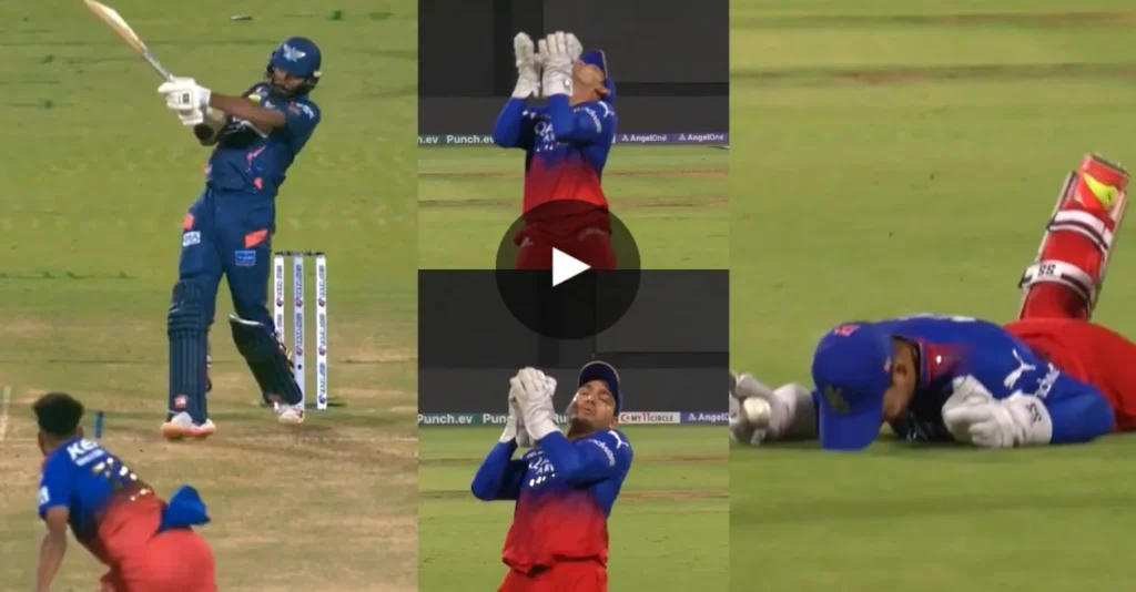 WATCH: Anuj Rawat takes a splendid running catch to dismiss Devdutt Padikkal in RCB vs LSG clash | IPL 2024