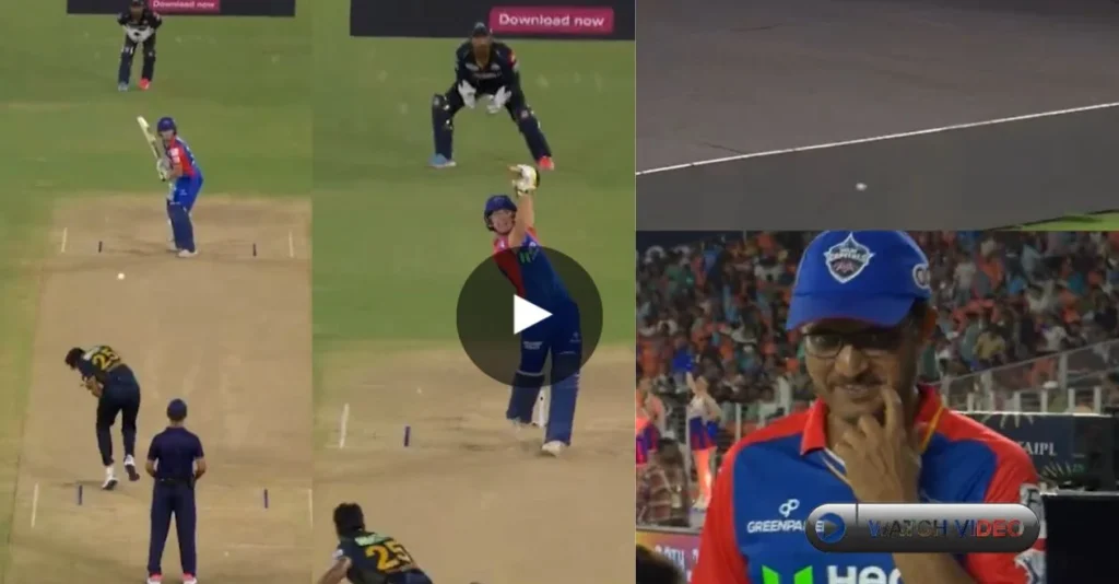 WATCH: Sourav Ganguly’s priceless response as Jake Fraser-McGurk smashes first ball for six in GT vs DC clash | IPL 2024