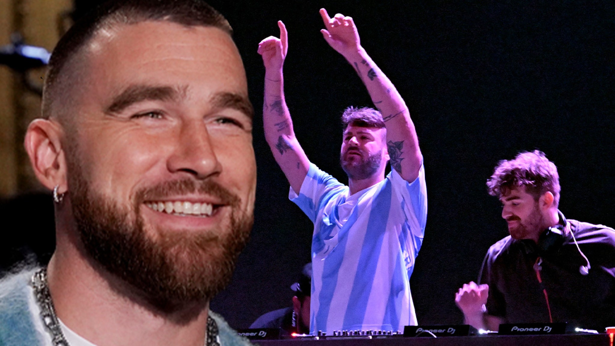 Travis Kelce Events with Chainsmokers at Kentucky Derby Occasion